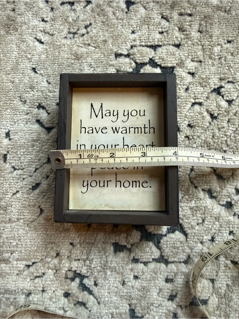Rustic Black Framed Wall Sign - 'Give Me a House...'
